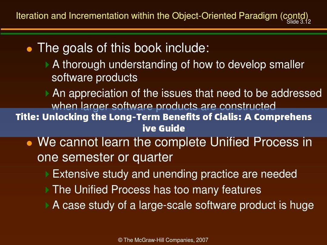 Title: Unlocking the Long-Term Benefits of Cialis: A Comprehensive Guide