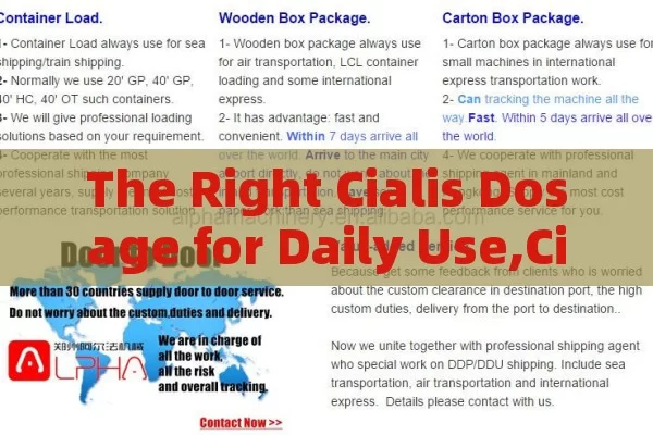 The Right Cialis Dosage for Daily Use,Cialis Dosage for Daily Use: A Comprehensive Guide