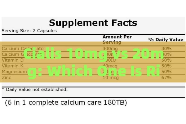 Cialis 10mg vs 20mg: Which One Is Right for You?, Cialis 10mg vs 20mg