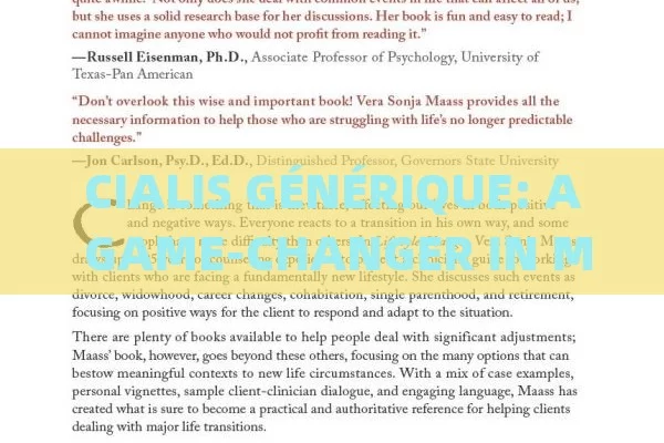 CIALIS GÉNÉRIQUE: A GAME-CHANGER IN MEDICINE, Cialis Générique: A Game Changer in ED Treatment