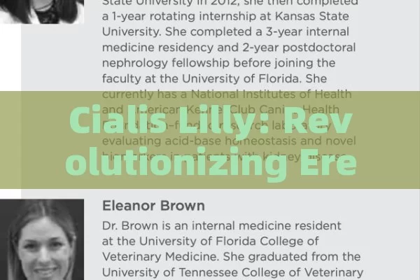 Cialis Lilly: Revolutionizing Erectile Dysfunction Treatment,Unlocking Potential: The Role of Cialis in Modern Medicine