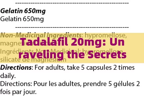 Tadalafil 20mg: Unraveling the Secrets of a Popular Drug