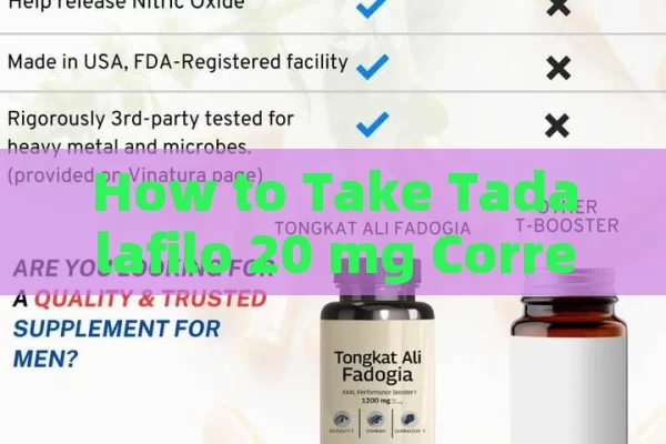 How to Take Tadalafilo 20 mg Correctly for the Best Outcomes