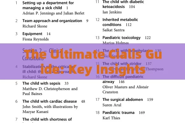 The Ultimate Cialis Guide: Key Insights